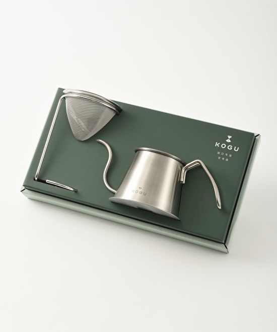 茶考具 2点セット(ドリッパー＆スタンド・ツードリップポット)