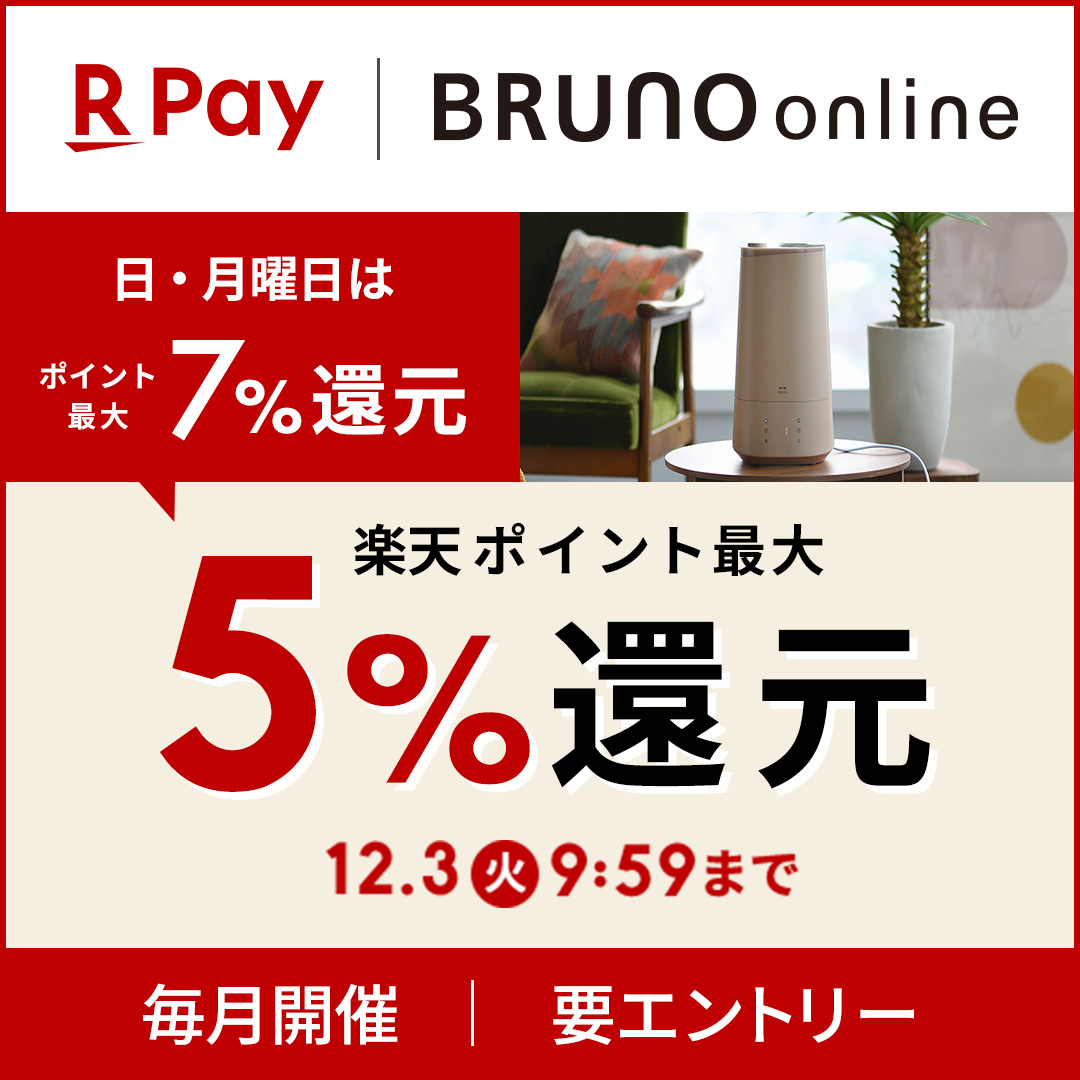 楽天PAY×BRUNO online　ポイント還元アップキャンペーン